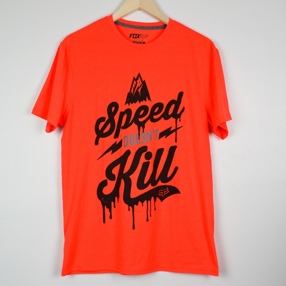 FOX "Speed Doesn't Kill" Bright Orange Tee